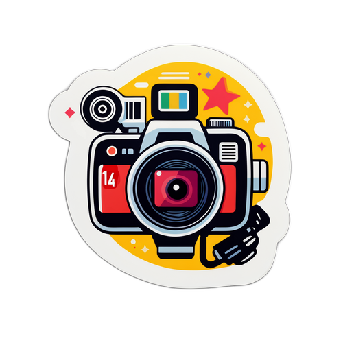 מדבקה מספר 14 עם אלמנטים של ערוצי חדשות