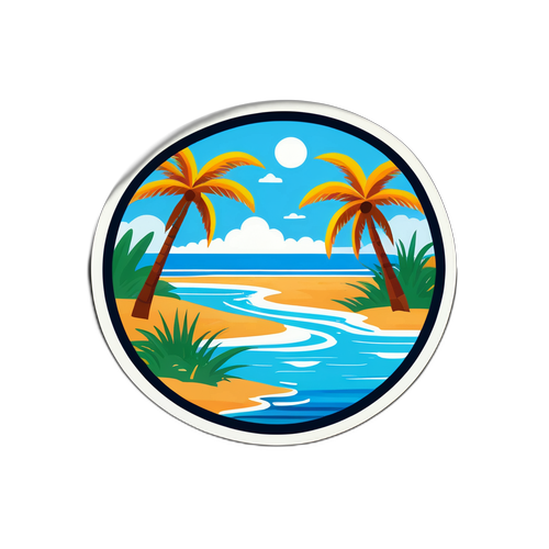 Σκηνικό Αυτοκόλλητο της Ακτής της Μοζαμβίκης