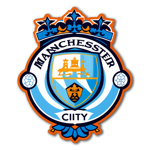 Elegant sticker med Manchester City-logoet