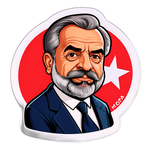 Retrato Caricatural de Hugo Motta