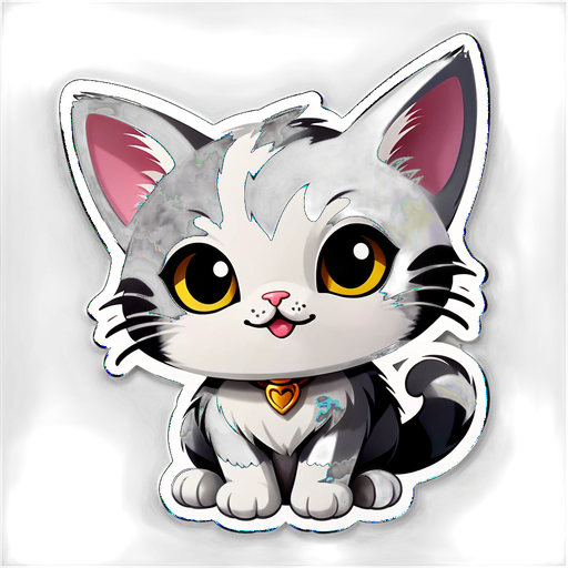 The Cutest Cat Sticker You'll Ever Own: Meet Your New Favorite Companion!