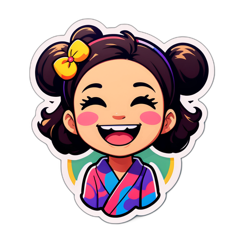 ヒコロヒーのコメディスタイルを表すステッカー