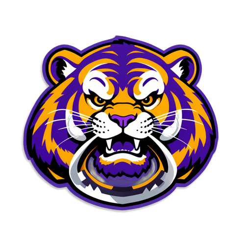 LSU Tiger Logo Sticker