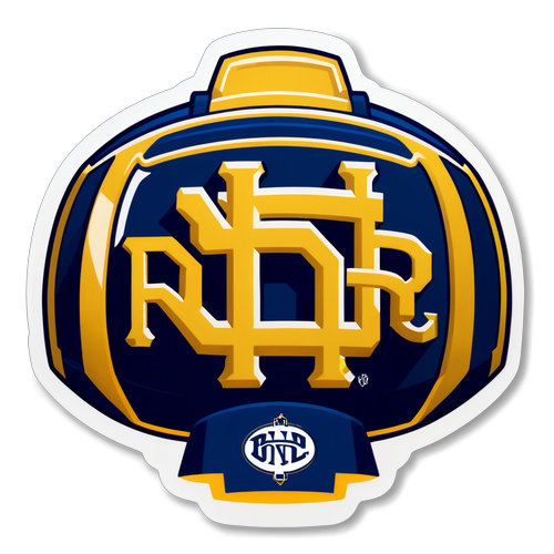 Notre Dame Football Logo Sticker