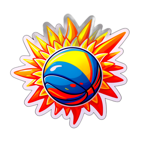 Diseño vibrante de sticker Ole Deportivo