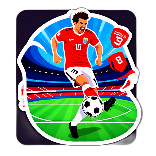 Interaktive Live-Score-Aufkleber für Fußballspiele