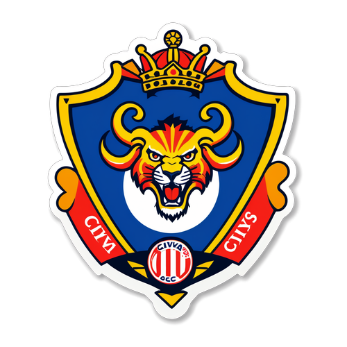 Diseño de sticker que fusiona la cultura del fútbol con un balón de Chivas y Leones Negros