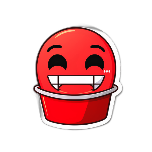 Sticker Netflix với biểu tượng flix và cảm xúc hạnh phúc