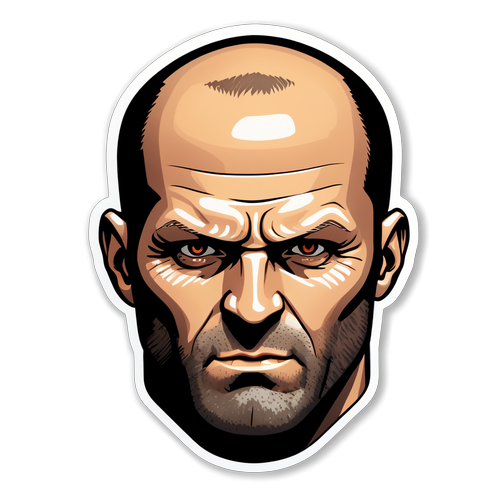 Adesivo Inspirado no Estilo de Jason Statham