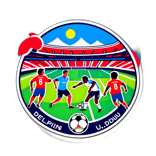 Diseño de sticker Delfín - LDU Quito