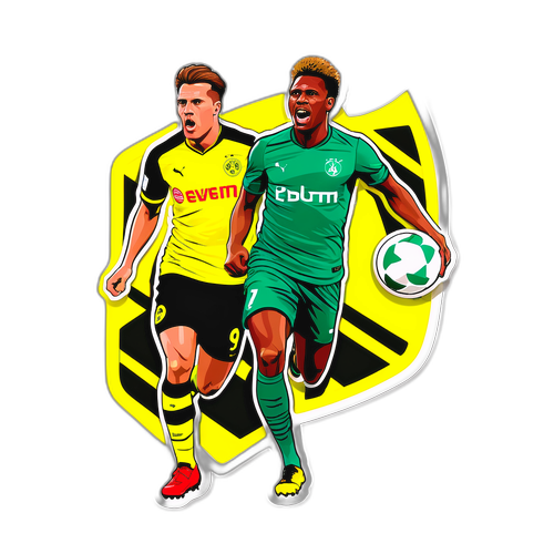 Sticker Pertandingan Dortmund vs Werder