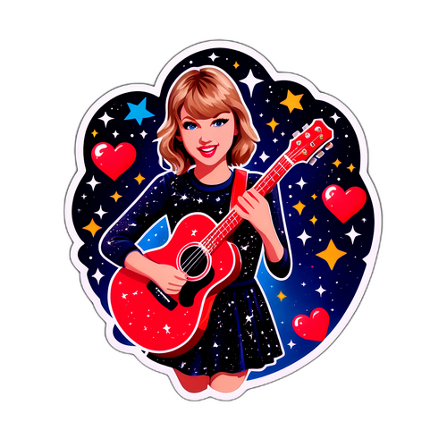 Autocollant Célébrant l'Univers de Taylor Swift
