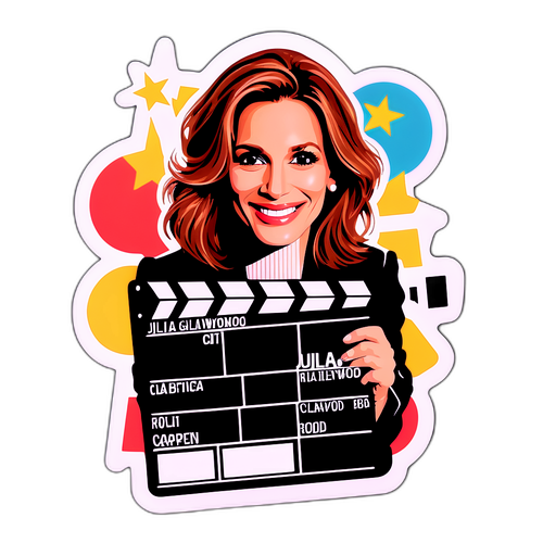 En venskabelig klistermærke af Julia Roberts