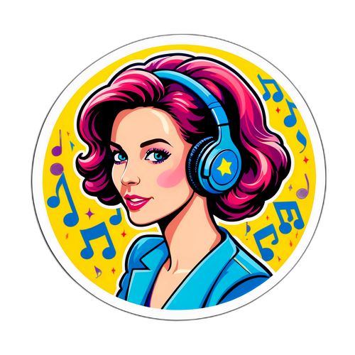 Kleurige sticker van Kathleen Aerts