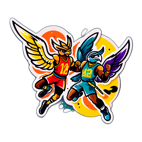 Dynamic Hornets vs. Hawks Sticker