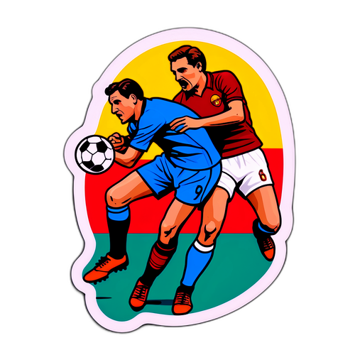 Nostalgická nálepka AS Roma vs. Napoli