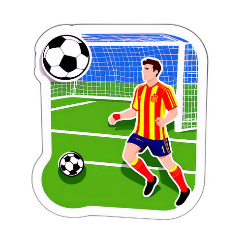 Στρατηγική παίκτη για να σκοράρει σε ποδοσφαιρικό αγώνα στην Ισπανία