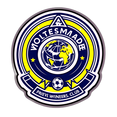 Coole sticker van de Woltemade voetbalclub