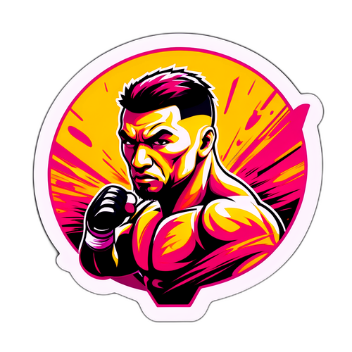 Fame MMA Fighter Sticker