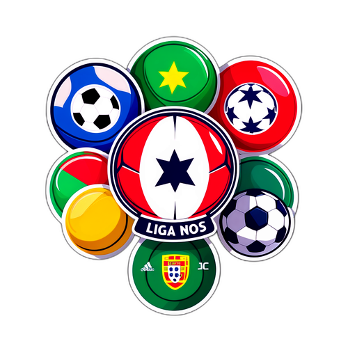 Autocollant Coloré de Liga Nos