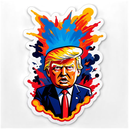 Schokkende Aanval op Trump: Ontdek de Explosieve Waarheid Achter deze Sticker!