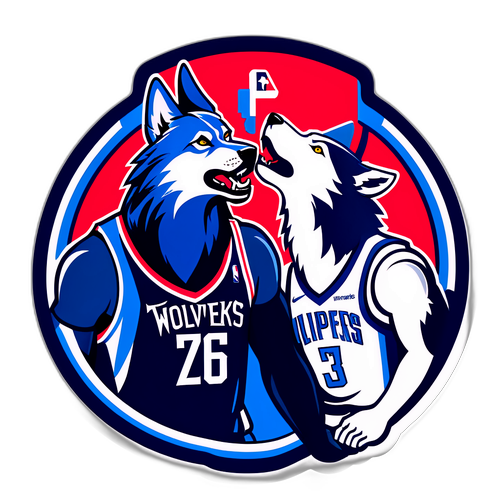 NBA 灰狼隊 vs. 快艇隊貼紙