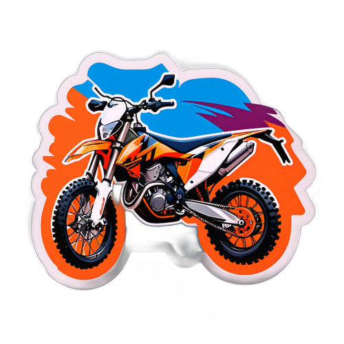 KTM Motorrad auf offener Strecke