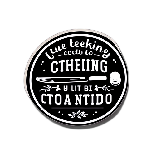 Ein Sticker von Thomas Bühner mit einem inspirierenden Kochzitat