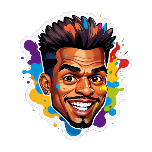 Creative Celebration: Kristian Campbell Caricature Sticker