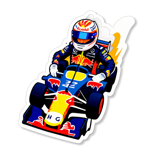 Rasa Adrenalin: Sticker Kemenangan Max Verstappen untuk Peminat Perlumbaan!