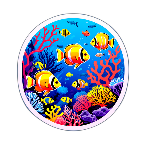 Groot Barriererif Sticker