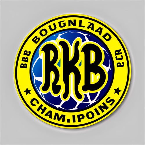 Sticker mit BVB-Logo und Aufschrift "Bologna – Dortmund: Champions League"