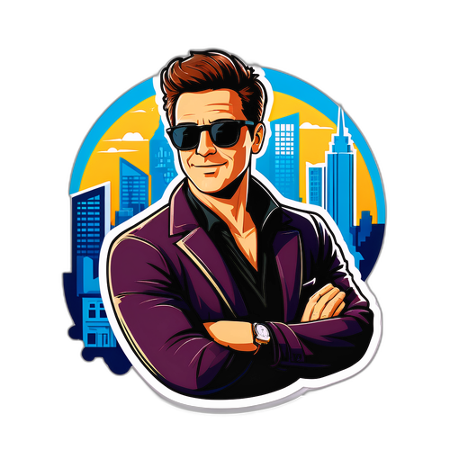 Design urbano di George Chelsea con occhiali da sole