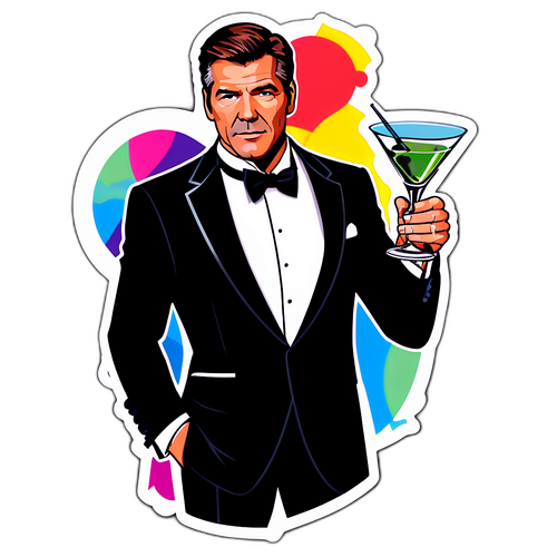 Martini Glass og Tuxedo Inspireret af Pierce Brosnan