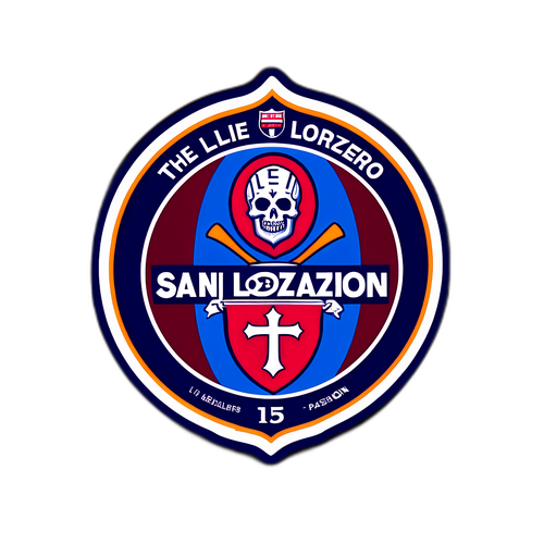 Diseño de pegatina para San Lorenzo