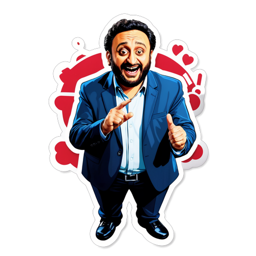 Cyril Hanouna Fait le Buzz ! Découvrez le Sticker Humoristique Qui Va Réveiller Vos Émotions !