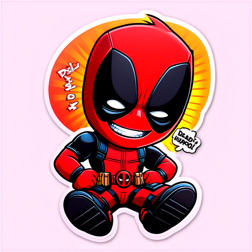 Waarom Deadpool's Humor Jou Ook Laat Lachen! Ontdek de Schattige Cartoon Versie!