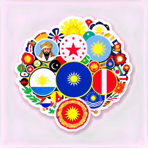 Sticker ng Kultura ng Afghanistan at Pilipinas