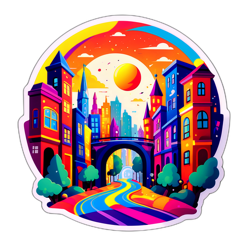 Mágikus városút sticker