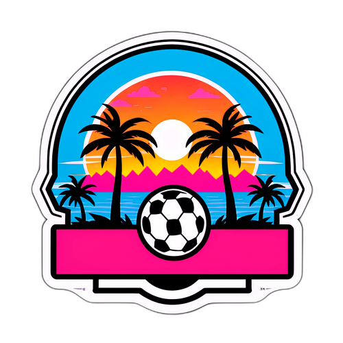 Kipande cha Inter Miami kilicho na mandhari ya machweo