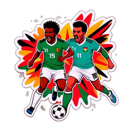ת sticker של משחק זמביה נגד מרוקו