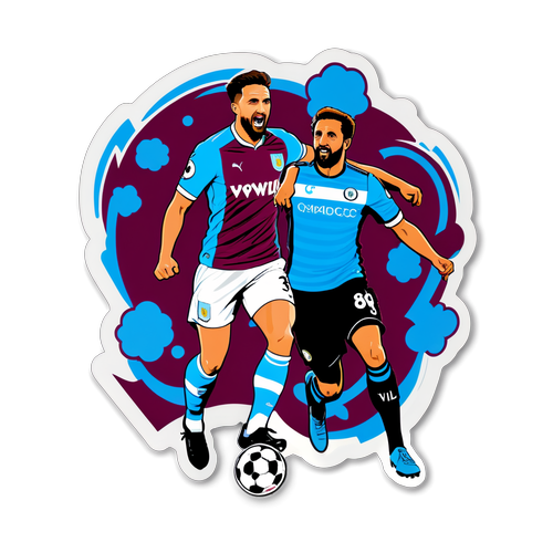 Reka Bentuk Sticker Kreatif: Aston Villa vs Brighton