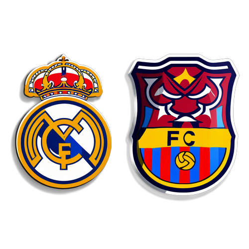 Rivalitatea Epică: Stickerul care Îți Arată De ce Fanii Real Madrid și Barcelona Vor Lupta Mereu!