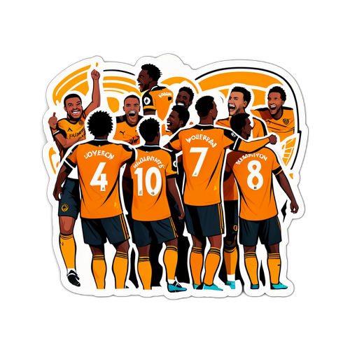 Стікери з "Вулвергемптон – Арсенал": святкування голів