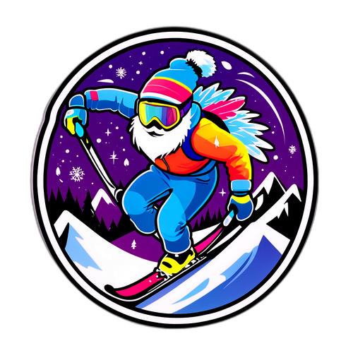 Fantasia alppihiihdon tarra maagisilla elementeillä