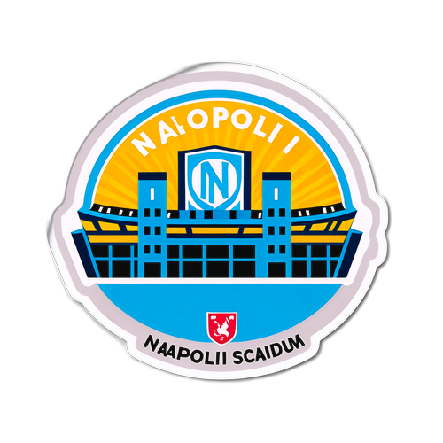 Sticker van het Napoli Stadion