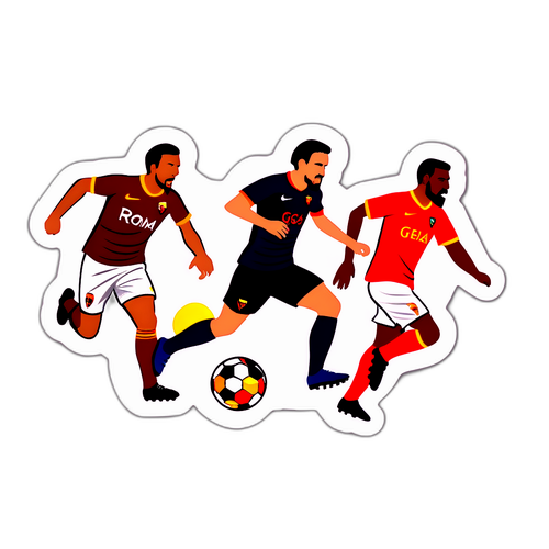 Meci de fotbal între Roma și Genoa