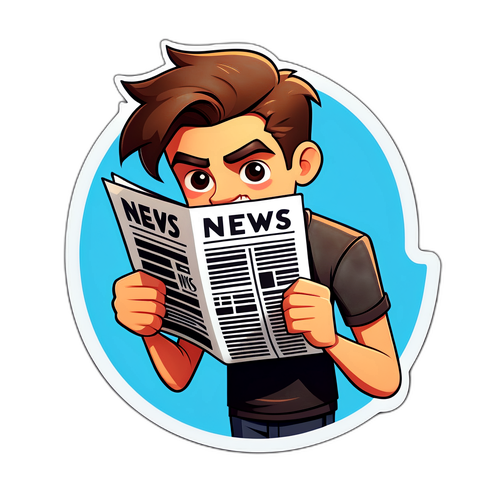 ニュースを読むキャラクター