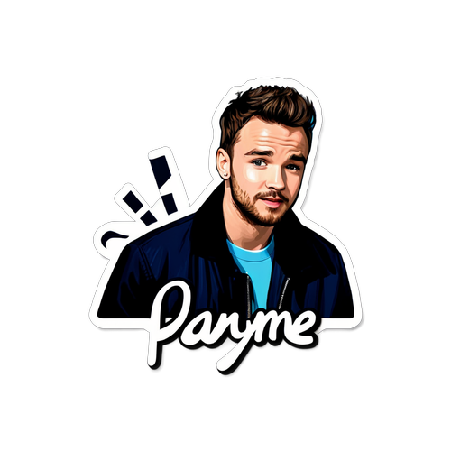 Die coolste Liam Payne Sticker-Design-Idee mit Musik-Elementen!