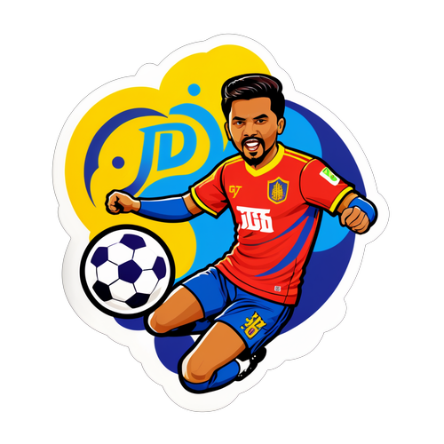 Rivaliti Gila! Sticker JDT Penuh Warna Menggamatkan Budaya Bola Sepak Selangor!